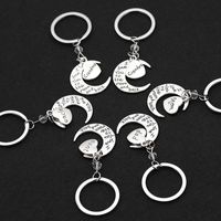 Lettering Heart Moon Keychain Wholesale main image 4