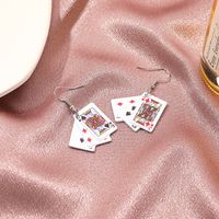Fashion Simple Playing Card Earrings main image 4