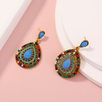 Bohemian Beads Full Diamond Earrings main image 5