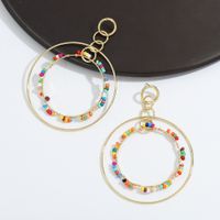 Fashion Double Circle Earrings Wholesale main image 4