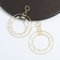 Fashion Double Circle Earrings Wholesale main image 5