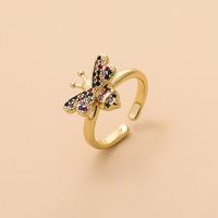 Retro Fashion Insect Bee Open Ring main image 3