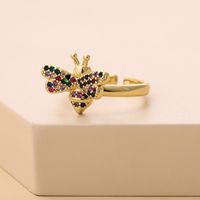Retro Fashion Insect Bee Open Ring main image 4