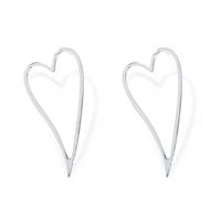 Korean Simple Heart-shape Earrings Set sku image 2