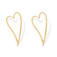 Korean Simple Heart-shape Earrings Set sku image 1