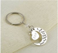 Lettering Heart Moon Keychain Wholesale sku image 2