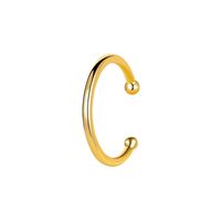 New Retro Simple Fashion C-shaped Copper Ear Bone Clips Set sku image 9