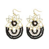 Bohemian Fashion Hand-woven Flower Earrings sku image 3