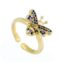 Retro Fashion Insect Bee Open Ring sku image 1