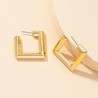 Retro Fashion Geometric Earrings Set sku image 1