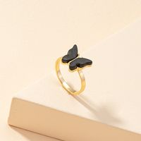 Wholesale Fashion Acrylic Butterfly Ring sku image 3
