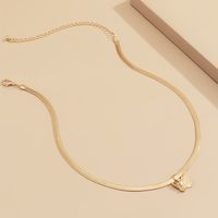 Simple Flat Snake Three-dimensional Butterfly Necklace main image 4