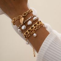 Bracelet Rétro En Perles D&#39;imitation Baroque main image 1