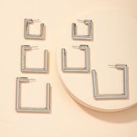 Retro Fashion Geometric Earrings Set main image 6