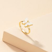 Wholesale Fashion Acrylic Butterfly Ring main image 1
