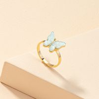 Wholesale Fashion Acrylic Butterfly Ring main image 4