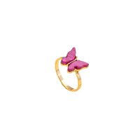 Wholesale Fashion Acrylic Butterfly Ring main image 3