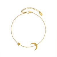 Star And Moon Titanium Steel Anklet main image 3