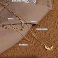 Engelsanhänger Doppelschichtige Handgefertigte Halskette main image 6