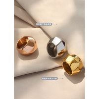 Special-shaped Handmade Titanium Steel Ring main image 6