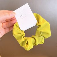 Korean Fluorescent Color Solid Color Hair Scrunchies sku image 1