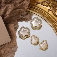 Koreanische Einfache Sterne Unregelmäßige Perlen Ohrringe main image 2