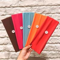 Fashion Simple Sports Solid Color Sweat-absorbent Button Headband main image 3