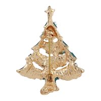 Creative Fashion Golden Christmas Tree Brooch main image 3
