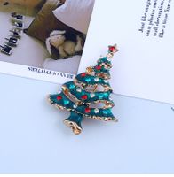 Creative Fashion Golden Christmas Tree Brooch main image 5
