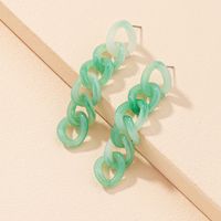 Korea Simple Fashion Acrylic Chain Earrings main image 4
