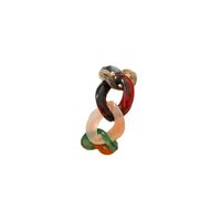 Vintage Acrylic Chain Multicolor Ring main image 6