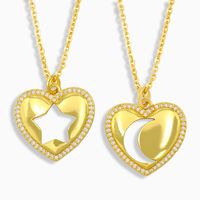 Fashion Simple Peach Heart-shaped Necklace main image 2