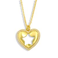 Fashion Simple Peach Heart-shaped Necklace main image 3