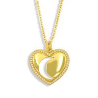 Fashion Simple Peach Heart-shaped Necklace main image 4