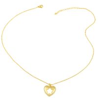 Fashion Simple Peach Heart-shaped Necklace main image 5