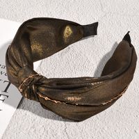 Korean Metal Chain Cross-knotted Wide-brimmed Headband sku image 6