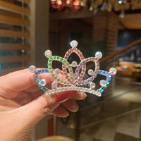 Children's Rhinestone Crown Cute Hairpin sku image 17