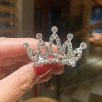 Children's Rhinestone Crown Cute Hairpin sku image 2