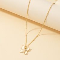 Fashion Simple Butterfly Pendant Necklace sku image 1