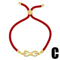 Bracelet De Mode Simple Coeur Pêche sku image 3