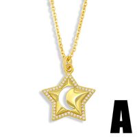 Collar De Luna Estrella Simple De Moda sku image 1