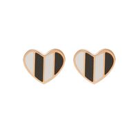 Korean Simple Heart Earrings sku image 6