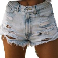 Modische Jeans-shorts Mit Hoher Taille Und Fransen In Übergrößen main image 3