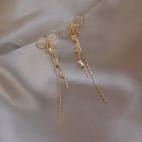 Simple Fashion Tassel Bow Earrings main image 1