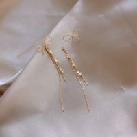 Simple Fashion Tassel Bow Earrings main image 6