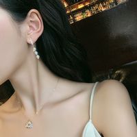 Fashion Pearl Micro Diamonds Earrings main image 6