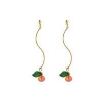 Fashion Colorful Crystal Cherry Earrings main image 3