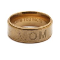 Wholesale Letter Mom Stainless Steel Ring main image 5