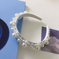 Korean New Fashion Pearl Flower Headband sku image 1