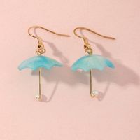 Fashion Mini Umbrella Contrast Color Earrings sku image 1